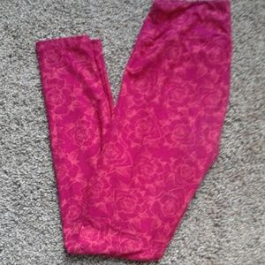 OS rose leggings